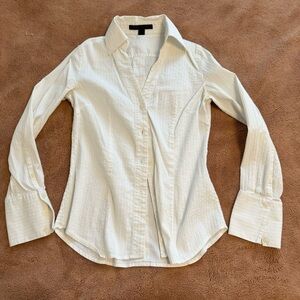 Express white button up